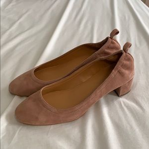 Ballet pink 1 1/2” heels